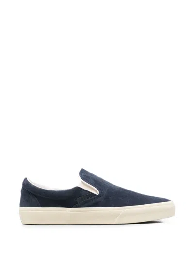 Tom Ford Round-toe Slip-on Loafers In Black