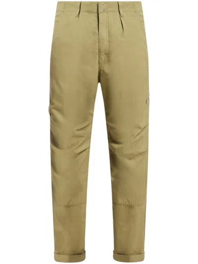 Tom Ford Ruched-knee Cotton Trousers In Green