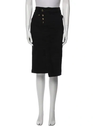 Pre-owned Tom Ford Ruffle Embellishment Knee-length Skirt In Black