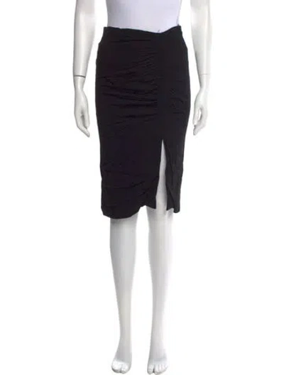 Pre-owned Tom Ford Ruffle Embellishment Knee-length Skirt In Black