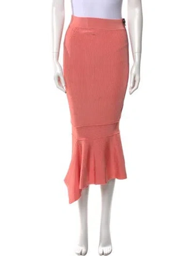 Pre-owned Tom Ford Ruffle Embellishment Midi Length Skirt In Pink