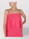Tom Ford Ruffled Layered Maxi Dress Slit