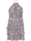 Tom Ford Ruffled Mini Dress In Purple