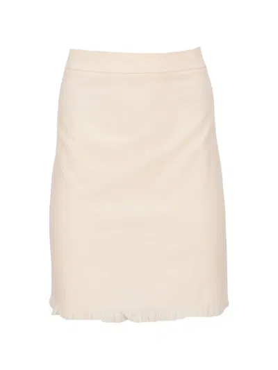 Tom Ford Ruffle-trim Mini Skirt In Brown