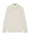Tom Ford Rugby Polo Sweater In Light Grey