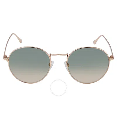Tom Ford Ryan Gradient Green Round Unisex Sunglasses Ft0649 28p 52 In Green / Rose
