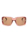 Tom Ford Ryder 02 Square-frame Sunglasses In Pink