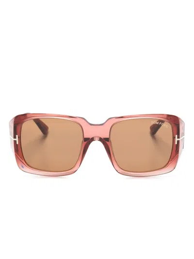 Tom Ford Ryder 02 Square-frame Sunglasses In Pink