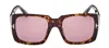 Tom Ford Ryder-02 W Ft1035 52y Square Sunglasses In Brown