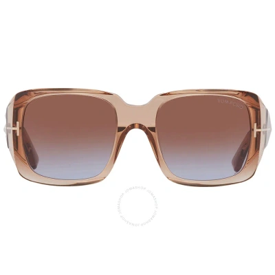 Tom Ford Ryder Brown Gradient Square Men's Sunglasses Ft1035 45f 51