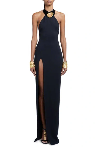 TOM FORD SABLE EVENING HALTER GOWN