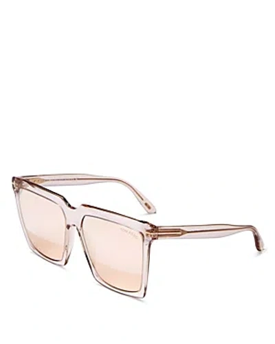 Tom Ford Sabrina 2 Square Acetate Sunglasses In Grey Other Gradient