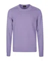 Shop Tom Ford Saddle Crewneck Jumper In Purple