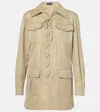 Tom Ford Cotton And Silk Twill Safari Tunic In Grün