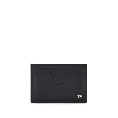 Tom Ford Saffiano Leather Card Men's Holder