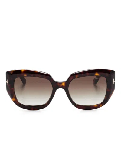 Tom Ford Saltzman Sunglasses In Multi
