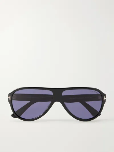 Tom Ford Samuele 02 Aviator-style Acetate Sunglasses In Purple