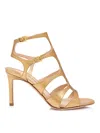 Tom Ford Laminated Leather Sandals With Croco Print In Nude & Neutrals