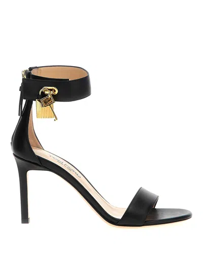 Tom Ford Padlock Leather Sandals