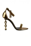 Tom Ford 100mm Metallic-effect Sandals In Multi
