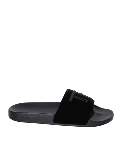 Tom Ford Pantofole  In Nero