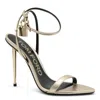 Tom Ford Metallic Leather Sandals In Multi