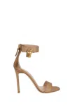 Tom Ford 100mm Padlock Sandals In Golden Copper