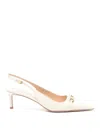 Tom Ford 85mm Patent Leather Slingbacks In White