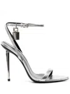 Tom Ford Sandals With Padlock In Silver