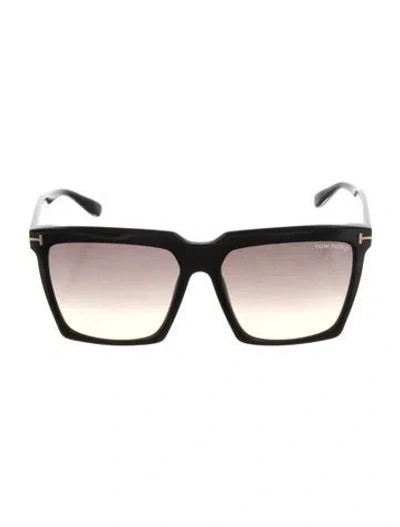 Pre-owned Tom Ford Sari Square Sunglasses In Black