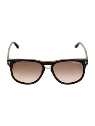 Pre-owned Tom Ford Sari Wayfarer Sunglasses In Black