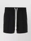 Tom Ford Satin Bermuda Shorts With Pockets And Elastic Waistband In Black