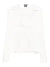 Tom Ford Satin Blouse In White