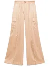 Tom Ford Satin Cargo Pants In Neutrals