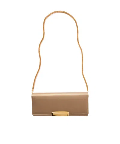 Tom Ford Satin Clutch In Brown