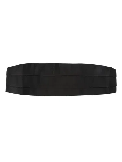 Tom Ford Pleated Silk-satin Cummerbund In Black