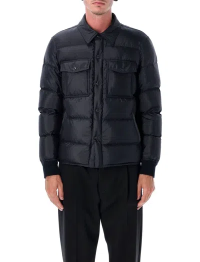 Tom Ford "techno Satin" Padded Jacket In Black