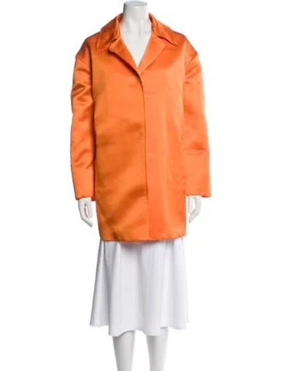 Pre-owned Tom Ford Satin Jacket In Orange