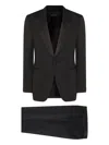 Tom Ford Satin-lapels Suit In Black