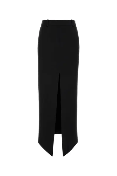 Tom Ford Satin Mini Skirt In Black