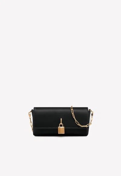 Tom Ford Padlock-detail Clutch Bag In Black