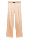 Tom Ford Satin Pajama Pants In Neutrals