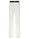 Tom Ford Primrose Liliac Silk Satin Pijama Pants In White