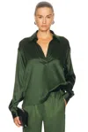 Tom Ford Long-sleeved Blouse In Green
