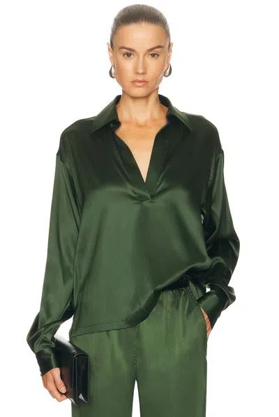 Tom Ford Long-sleeved Blouse In Green