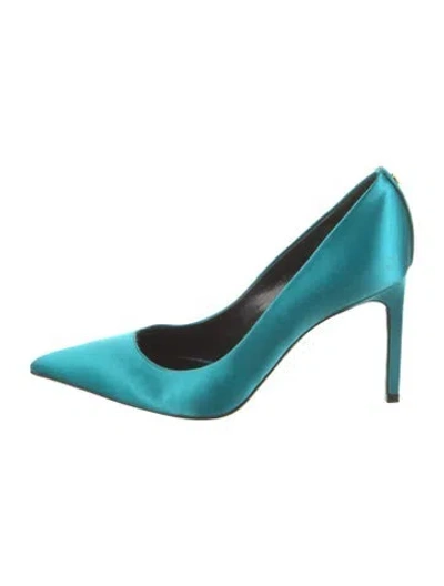Pre-owned Tom Ford Satin Pumps In Blue