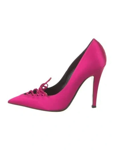 Pre-owned Tom Ford Satin Pumps In Pink