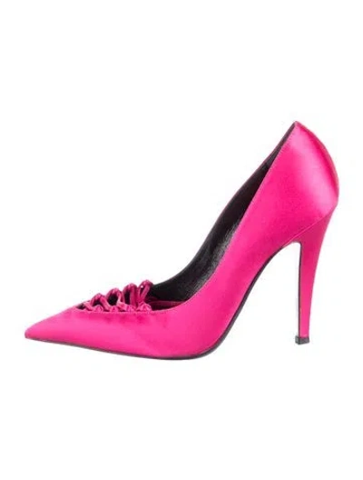 Pre-owned Tom Ford Satin Pumps In Pink