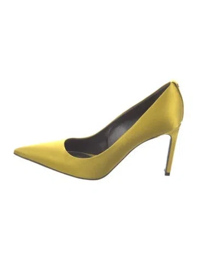 Pre-owned Tom Ford Satin Pumps In Yellow