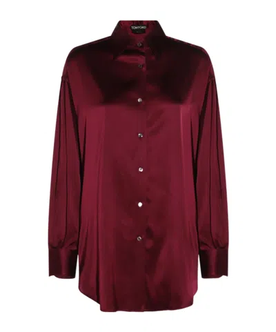 TOM FORD TOM FORD SATIN RELAXED FIT SHIRT